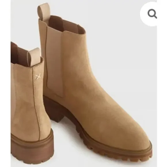 Quince Tan Heeled Boots - Picture 3 of 10